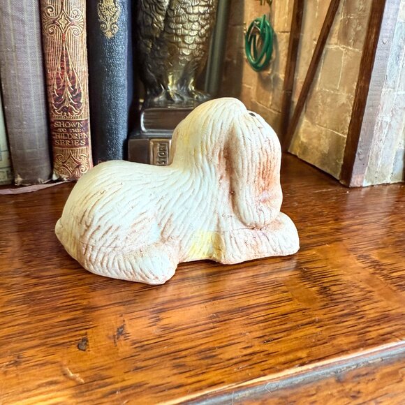 Vintage Porcelain Dog with Glass eyes - Picture 8 of 13